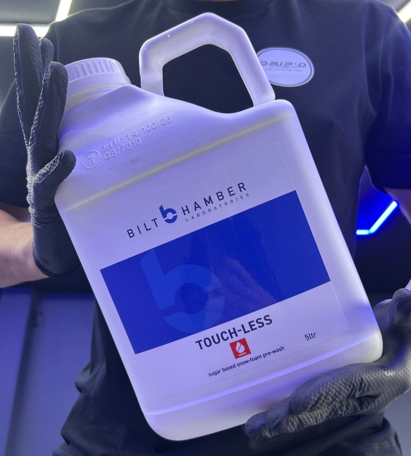 Bilt Hamber Touch-Less pre-wash held in the DRIP'D wash bay